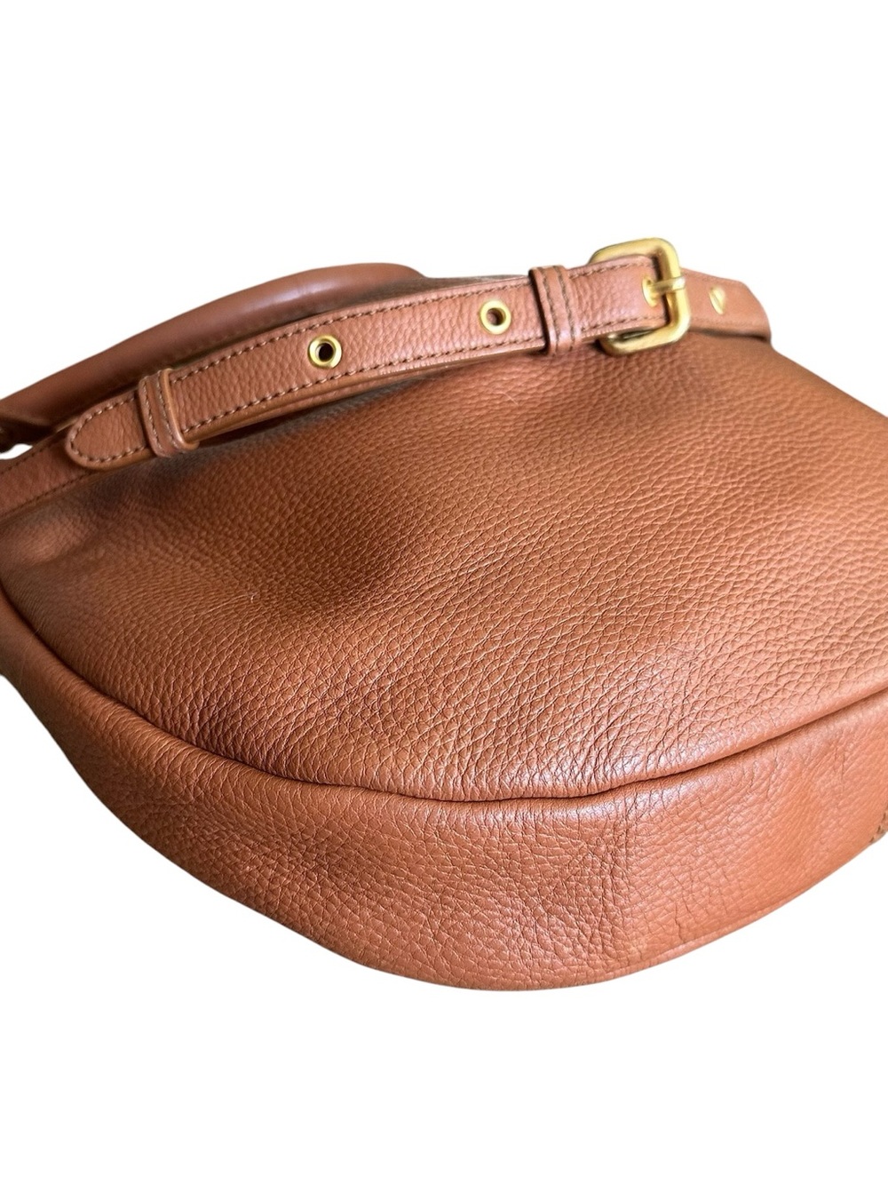 Marc by Marc Jacobs Classic Q Workwear Hobo Cognac Leather Crossbody - Picture 14 of 16